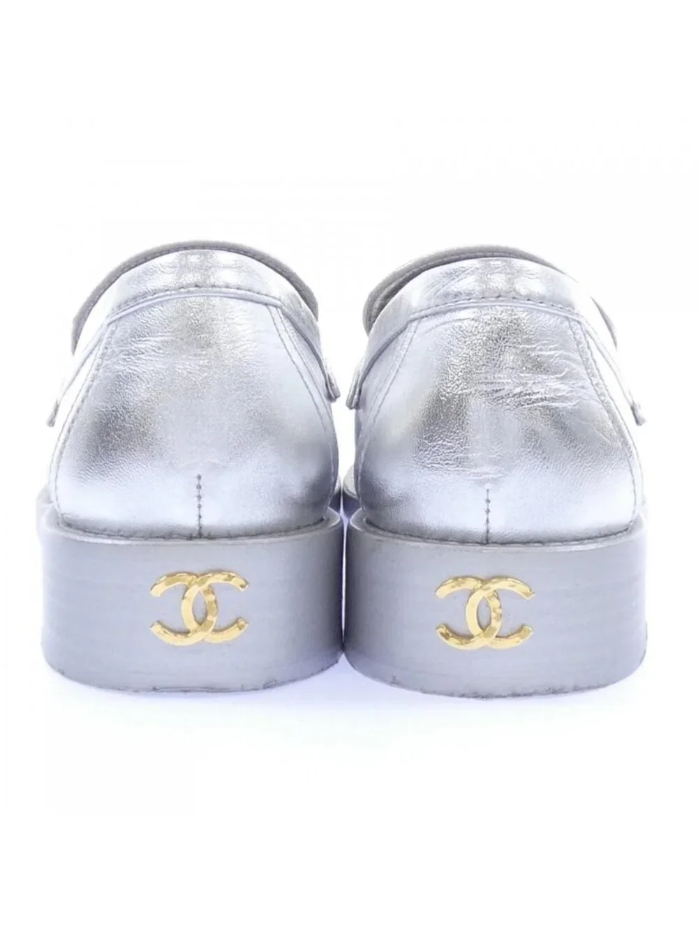 Chanel Sneakers Silver